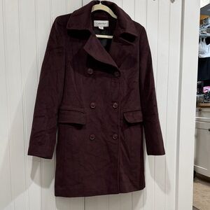 Calvin Klein Women's Dark Burgundy Peacoat